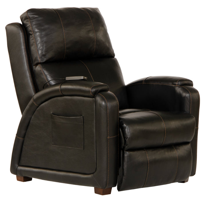 Catnapper - Reliever Power Headrest Power Lay Flat Recliner in Black - 764795-7-BLACK - GreatFurnitureDeal