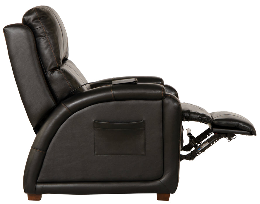 Catnapper - Reliever Power Headrest Power Lay Flat Recliner in Black - 764795-7-BLACK - GreatFurnitureDeal