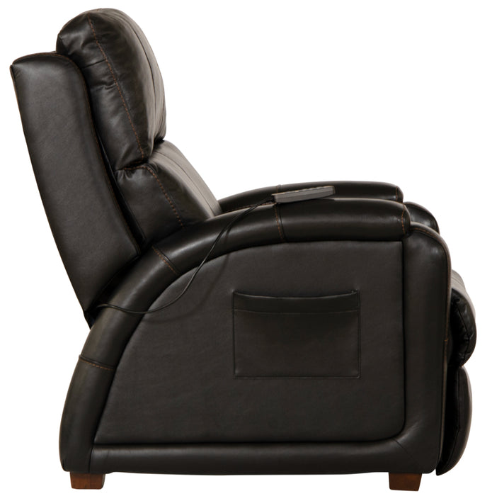 Catnapper - Reliever Power Headrest Power Lay Flat Recliner in Black - 764795-7-BLACK - GreatFurnitureDeal