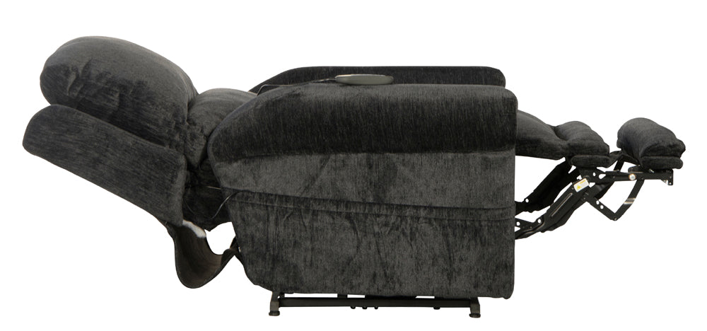 Catnapper - Warner Power Headrest Power Lumbar Power Lift Chair in Slate - 764862-SLATE - GreatFurnitureDeal