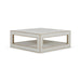 Bramble - Finsbury Square Coffee Table in Sandbar w/ White Inset Rattan - 76504SNB-RT01--- - GreatFurnitureDeal
