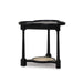 Bramble - Clover End Table in Batavia Black w/ Natural Rattan - 76508BBA-RNAT--- - GreatFurnitureDeal