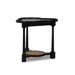 Bramble - Clover End Table in Batavia Black w/ Natural Rattan - 76508BBA-RNAT--- - GreatFurnitureDeal