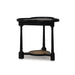 Bramble - Clover End Table in Batavia Black w/ Natural Rattan - 76508BBA-RNAT--- - GreatFurnitureDeal