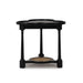 Bramble - Clover End Table in Batavia Black w/ Natural Rattan - 76508BBA-RNAT--- - GreatFurnitureDeal