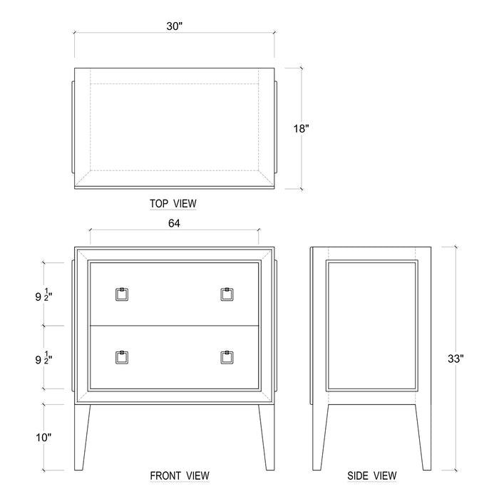 Bramble - Rutland Bedside Table - BR-76517 - GreatFurnitureDeal