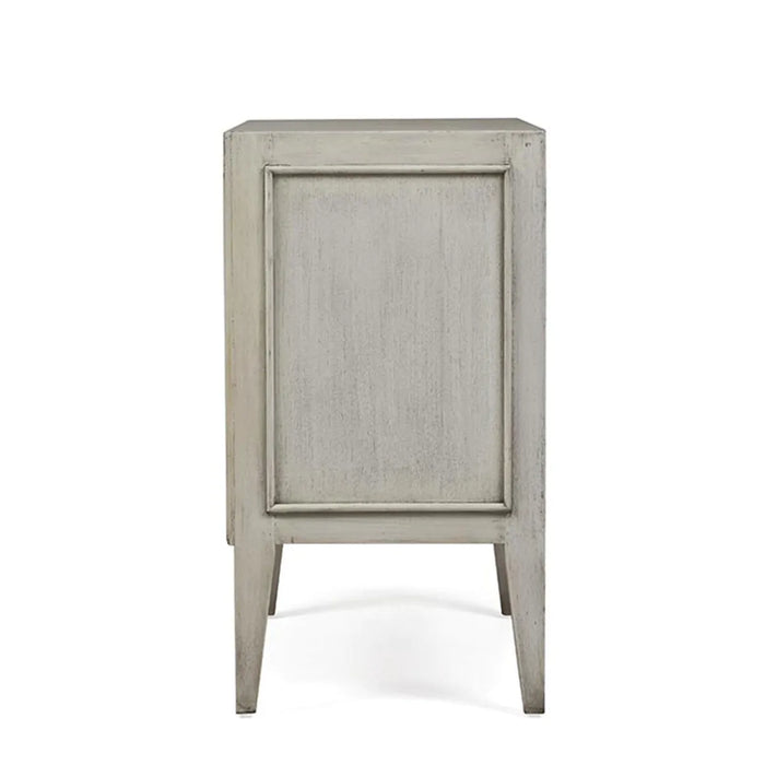 Bramble - Rutland Bedside in Batavia Black w/ Antique French Oak Trim - 76517BBA--AFD-- - GreatFurnitureDeal