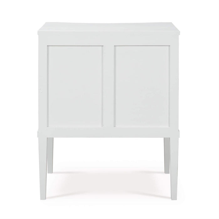 Bramble - Bow Nightstand in Architectural White - 76518HRW----LDT