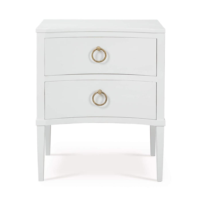 Bramble - Bow Nightstand in Architectural White - 76518HRW----LDT