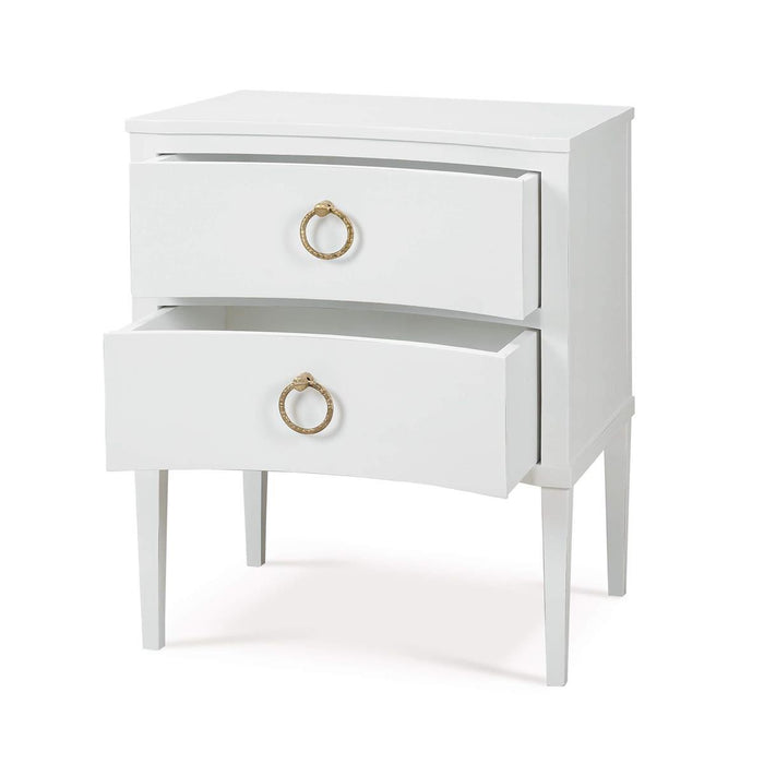 Bramble - Bow Nightstand in Architectural White - 76518HRW----LDT