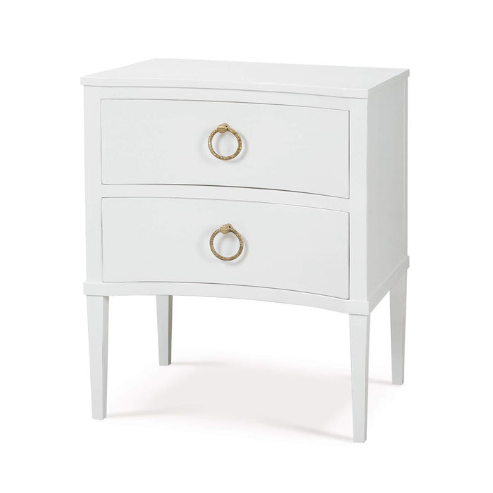 Bramble - Bow Nightstand in Architectural White - 76518HRW----LDT