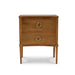Bramble - Bow Nightstand in Antique French Oak - 76518AFD----- - GreatFurnitureDeal