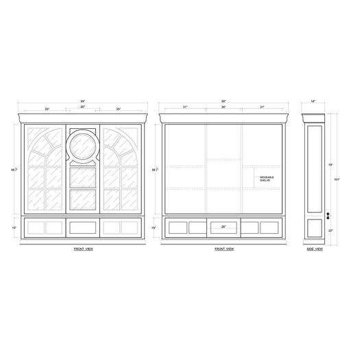 Bramble - Bloomsbury Bibliotheque - BR-76520 - GreatFurnitureDeal