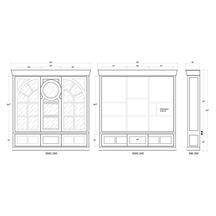 Bramble - Bloomsbury Bibliotheque - BR-76520 - GreatFurnitureDeal