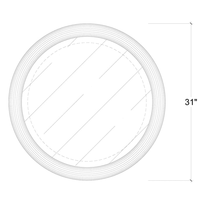 Bramble - Soho Round Mirror - BR-76521 - GreatFurnitureDeal