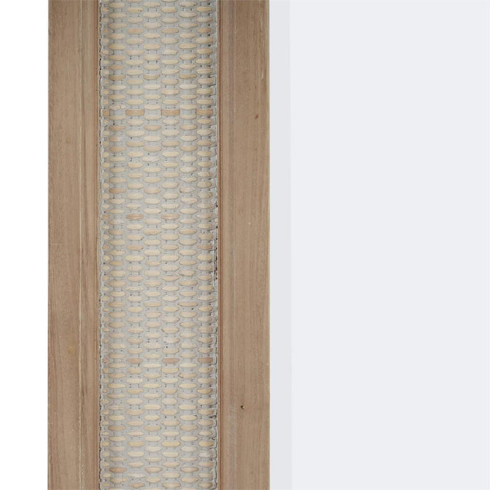 Bramble - Finsbury Mirror in Sandbar w/ White Inset Rattan - 76522SNB-RT01---