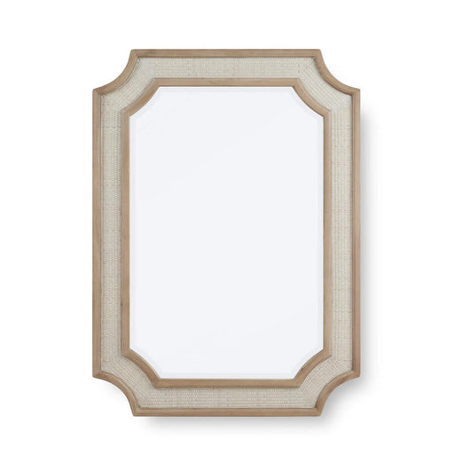 Bramble - Finsbury Mirror in Sandbar w/ White Inset Rattan - 76522SNB-RT01--- - GreatFurnitureDeal