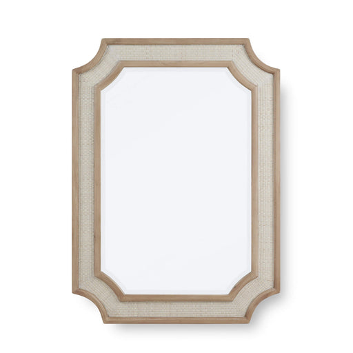 Bramble - Finsbury Mirror in Sandbar w/ White Inset Rattan - 76522SNB-RT01--- - GreatFurnitureDeal