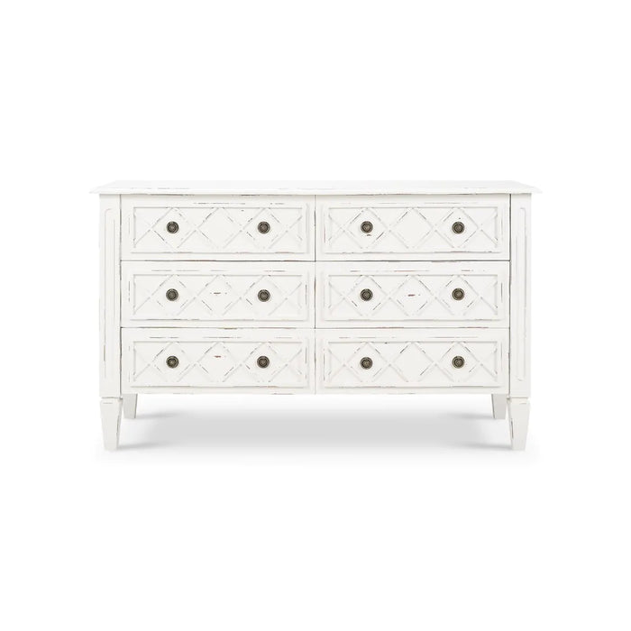 Bramble - Dauphine 6 Drawer Dresser in White Harvest - BR-76535WHD