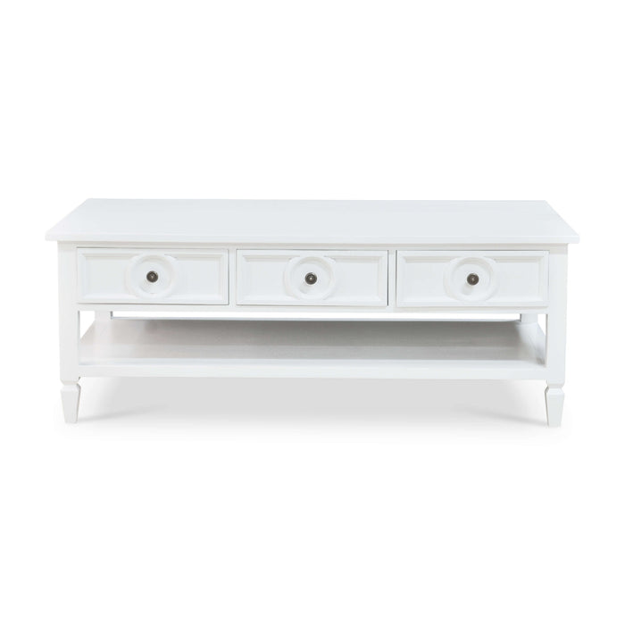 Bramble - Orleans Coffee Table in Architectural White - BR-76536HRW----LDT - GreatFurnitureDeal