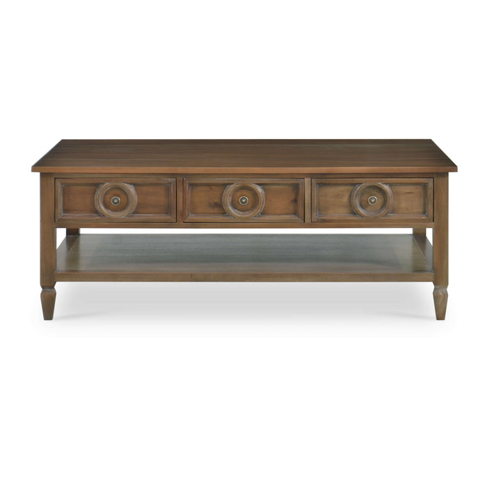 Bramble - Orleans Coffee Table in Straw Wash - BR-76536STW----- - GreatFurnitureDeal