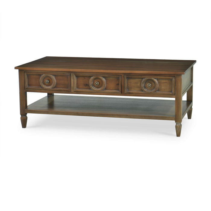 Bramble - Orleans Coffee Table in Straw Wash - BR-76536STW----- - GreatFurnitureDeal