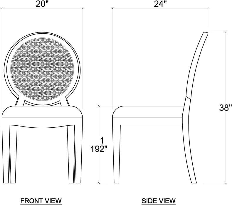 Bramble - Leyton Dining Side Chair -Set of 2- BR-76545 - GreatFurnitureDeal