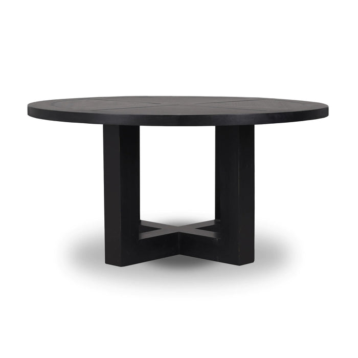 Bramble - Tate Round Dining Table 60'' in Black - 76547 - GreatFurnitureDeal