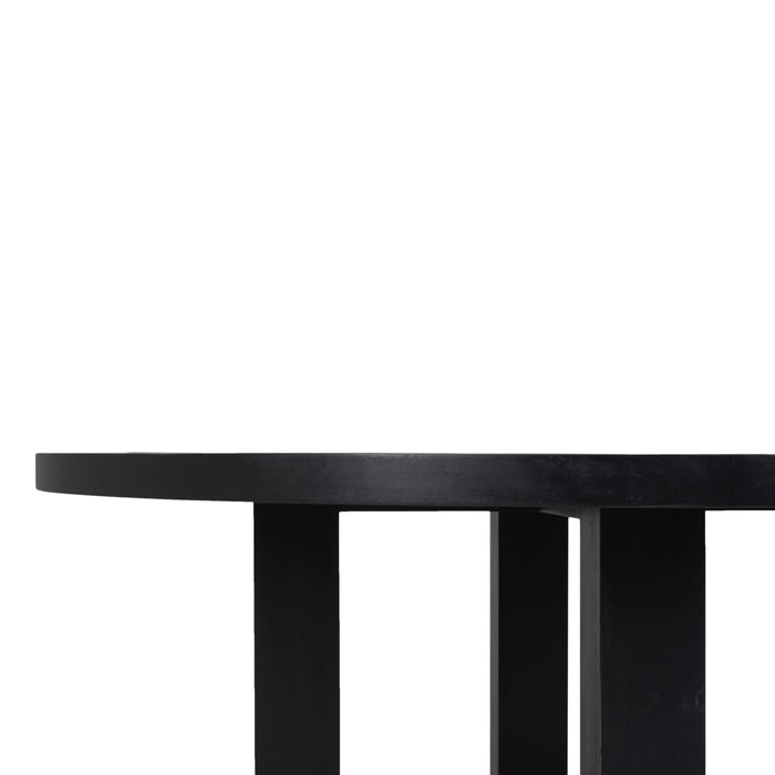 Bramble - Tate Round Dining Table 60'' in Black - 76547 - GreatFurnitureDeal