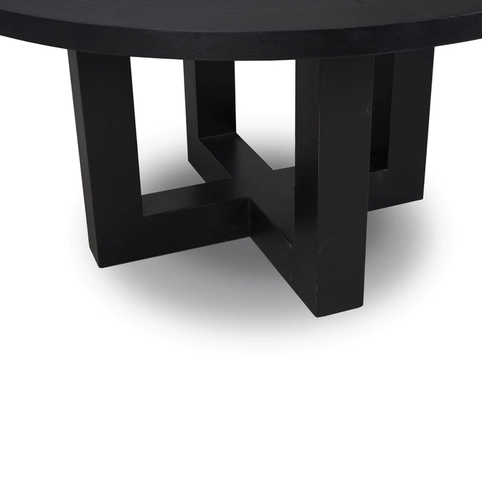 Bramble - Tate Round Dining Table 60'' in Black - 76547 - GreatFurnitureDeal