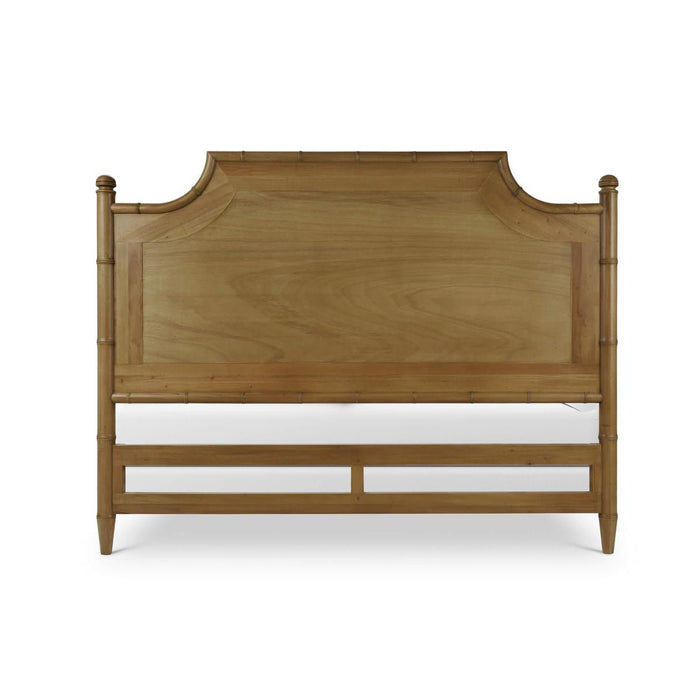 Bramble - Chelsea Upholstered King Bed in Antique French Oak w/ Dinara Natural Fabric - 76550AFDSF227----
