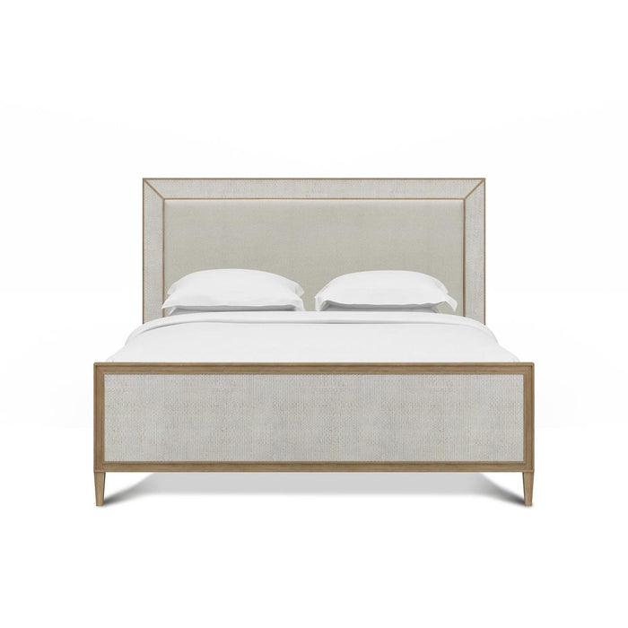Bramble - Belgravia Upholstered King Bed w/ Rattan - BR-76552