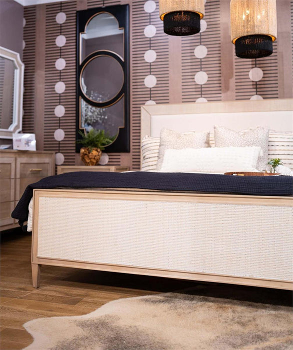 Bramble - Belgravia Upholstered King Bed w/ Rattan - BR-76552