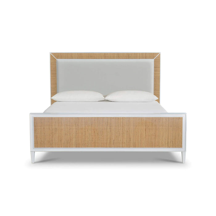 Bramble - Belgravia King Size Upholstered Bed w/ Rattan - 76552