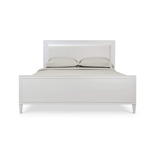 Bramble - Belgravia King Bed in True White w/ Arctic White Performance Fabric - 76553TRWSF204---- - GreatFurnitureDeal