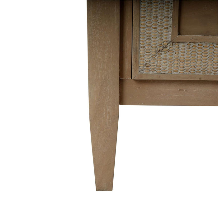 Bramble - Belgravia 6 Drawer Dresser in Sandbar w/ White Inset Rattan - 76554SNB-RT01---