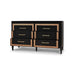 Bramble - Belgravia 6 Drawer Dresser W- Rattan - BR-76554 - GreatFurnitureDeal