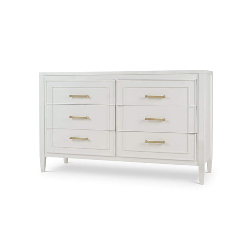 Bramble - Belgravia 6 Drawer Dresser in True White - 76555TRW----- - GreatFurnitureDeal