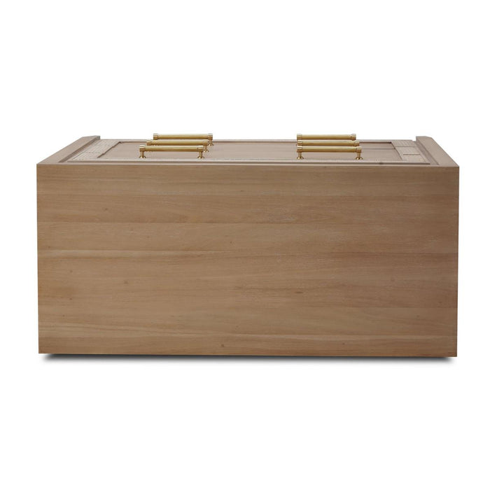 Bramble - Belgravia 3 Drawer Dresser in Sandbar w/ White Inset Rattan - 76556SNB-RT01---
