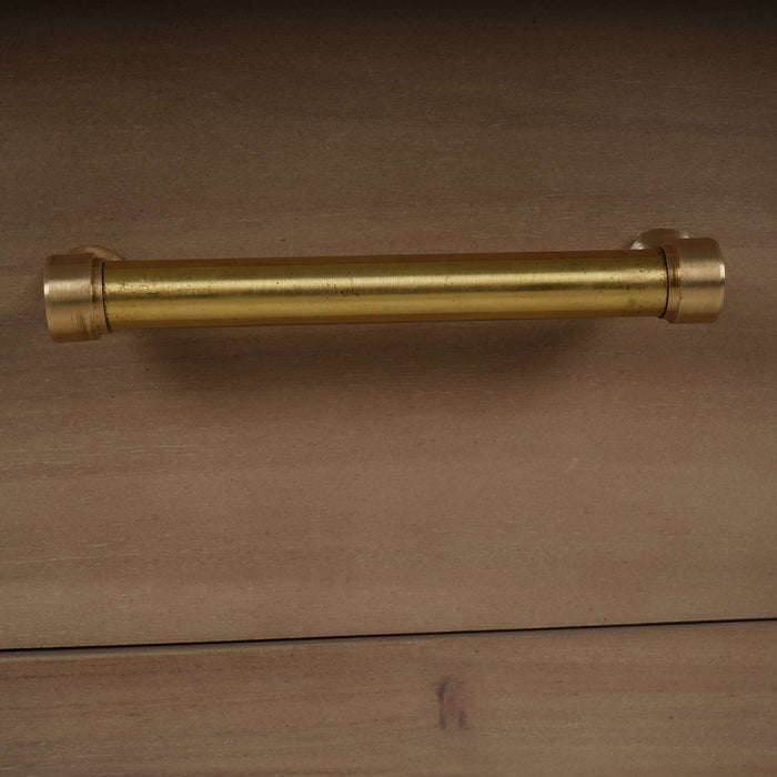 Bramble - Belgravia Bedside Table in Sandbar w/ White Inset Rattan - 76558SNB-RT01--- - GreatFurnitureDeal