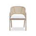 Bramble - Mayfair Chair in Sandbar w/ Arctic White Performance Fabric & Rattan Natural on Back (Set of 2) - 76560SNBSF204RNAT--- - GreatFurnitureDeal