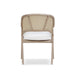 Bramble - Mayfair Chair in Sandbar w/ Arctic White Performance Fabric & Rattan Natural on Back (Set of 2) - 76560SNBSF204RNAT--- - GreatFurnitureDeal