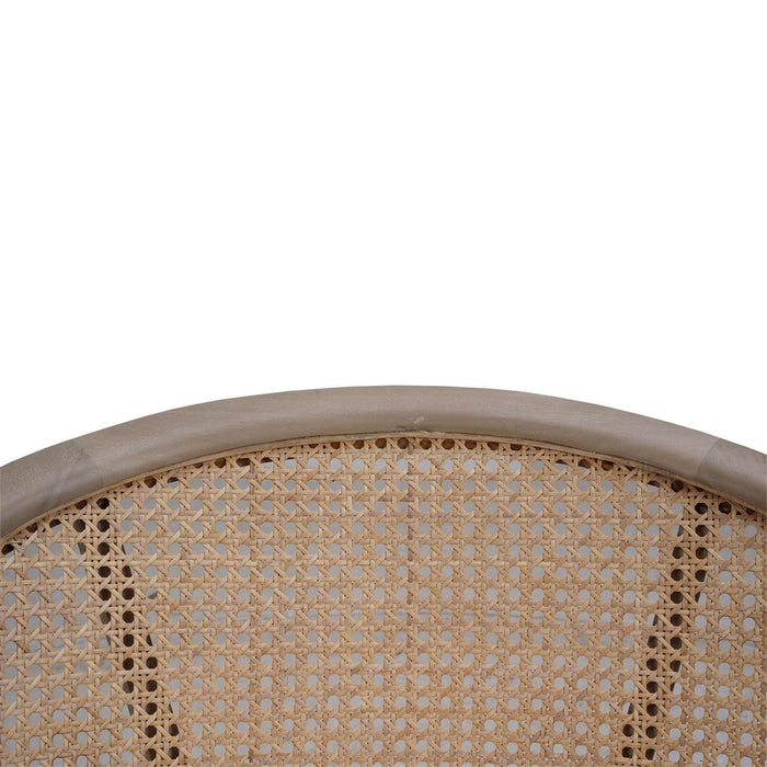 Bramble - Mayfair Chair in Sandbar w/ Arctic White Performance Fabric & Rattan Natural on Back (Set of 2) - 76560SNBSF204RNAT---