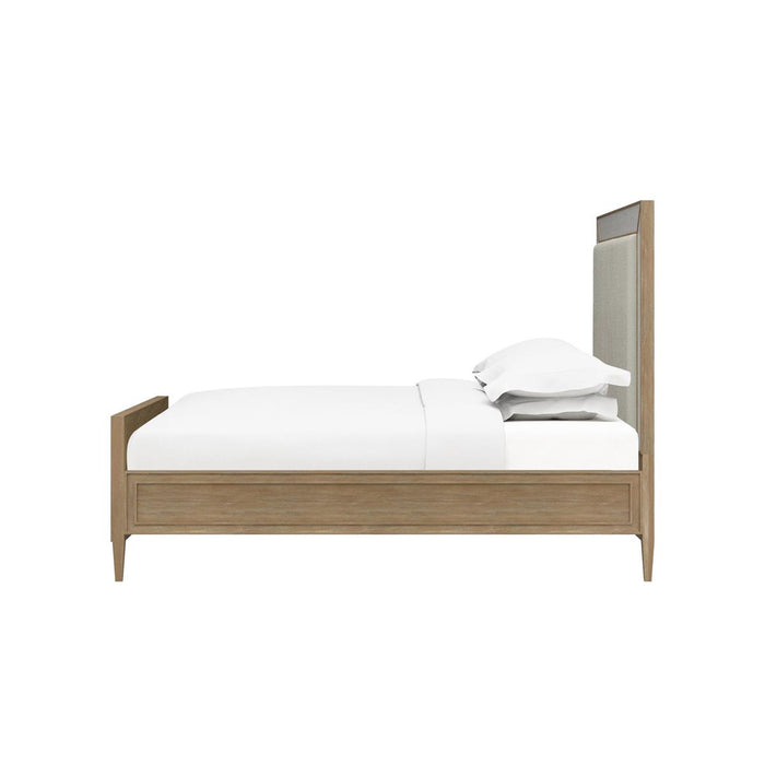 Bramble - Belgravia Upholstered Queen Bed w/ Rattan - BR-76565