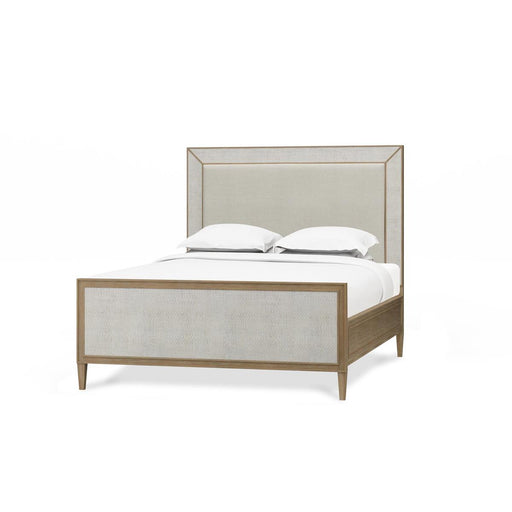 Bramble - Belgravia Upholstered Queen Bed w/ Rattan - BR-76565 - GreatFurnitureDeal