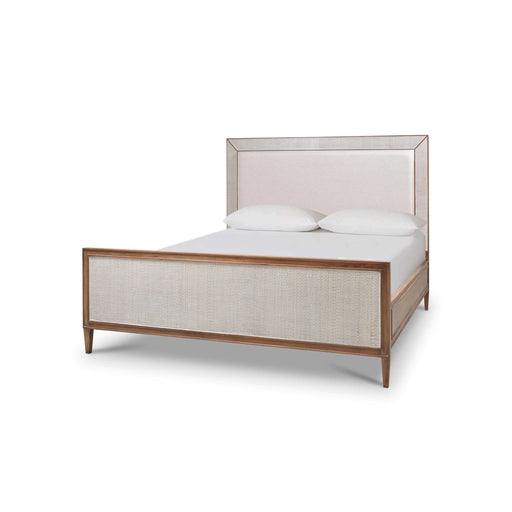 Bramble - Belgravia Queen Size Upholstered Bed w/ Rattan - 76565 - GreatFurnitureDeal