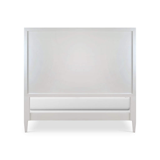 Bramble - Belgravia Queen Bed in True White w/ Arctic White Performance Fabric - 76566TRWSF204---- - GreatFurnitureDeal