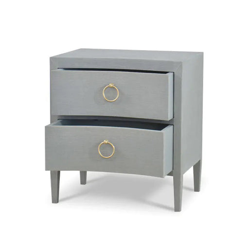 Bramble - Mornington Linen Wrapped Nightstand - 76575FPBE - GreatFurnitureDeal