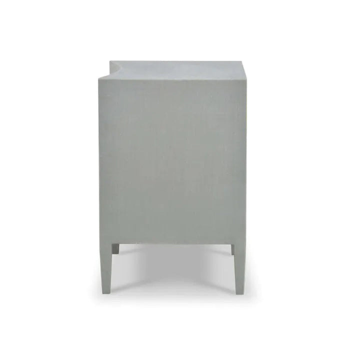 Bramble - Mornington Linen Wrapped Nightstand - 76575FPBE - GreatFurnitureDeal