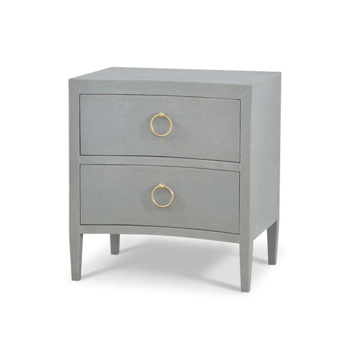 Bramble - Mornington Linen Wrapped Nightstand - 76575FPBE - GreatFurnitureDeal